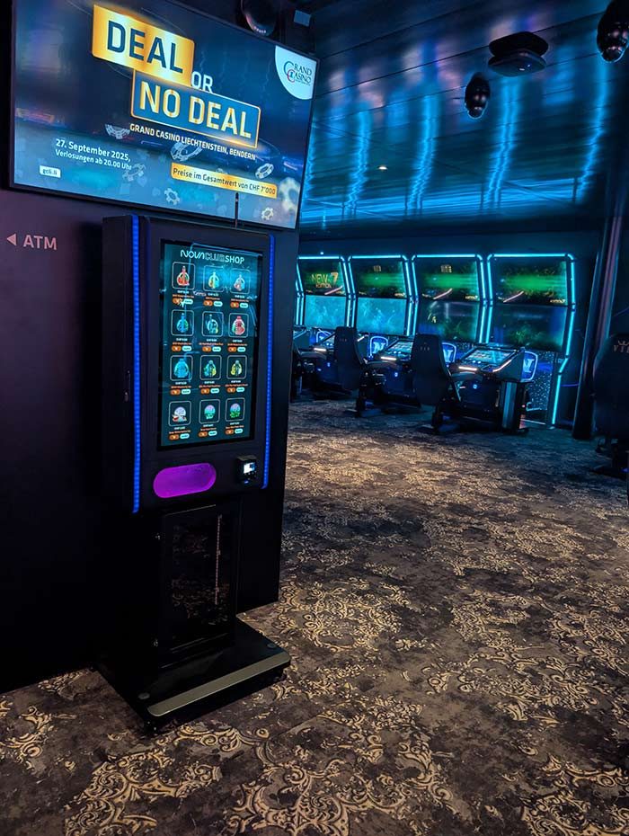 Nova Pulse auf einem Ständer in einem Casino