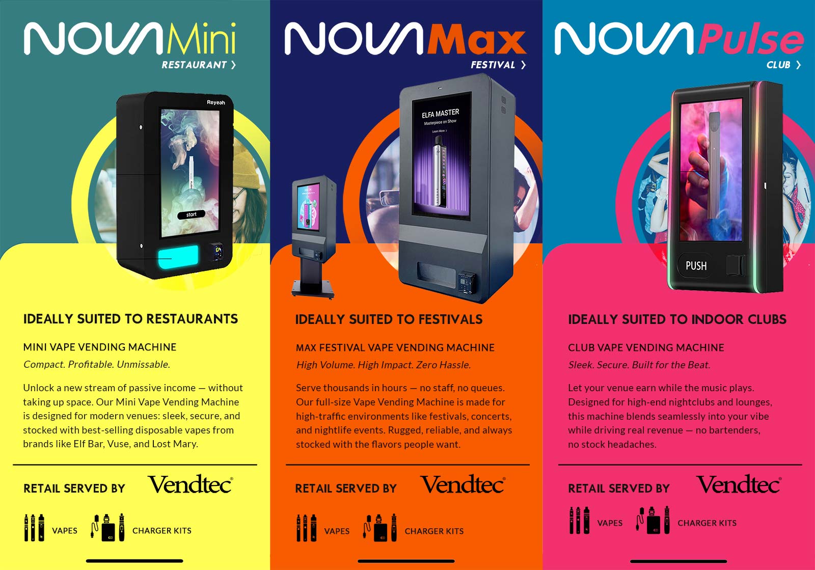 Set up vape & snus machines in Switzerland free of charge